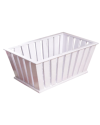 White Solid Wood Vase White Solid Wood Vase